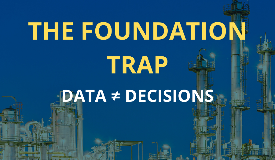 Industrial AI architecture diagram showing Data Context Reasoning Action layers